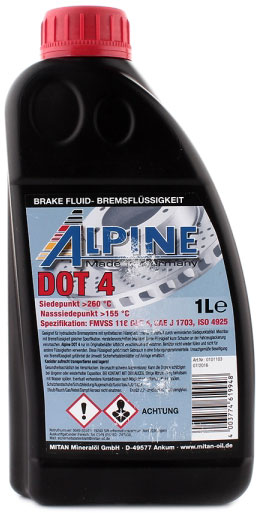 Гальмівна рідина ALPINE DOT 4 1 л (4003774619948)